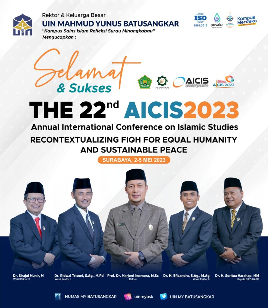 Selamat dan sukses THE 22 AICIS 2023