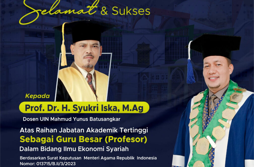 Selamat dan Sukses Atas II raihan PROFESOR