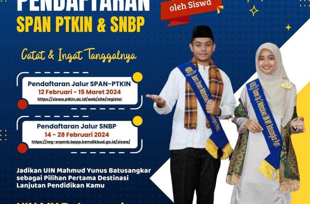 Pendaftaran  SPAN PTKIN & SNBP
