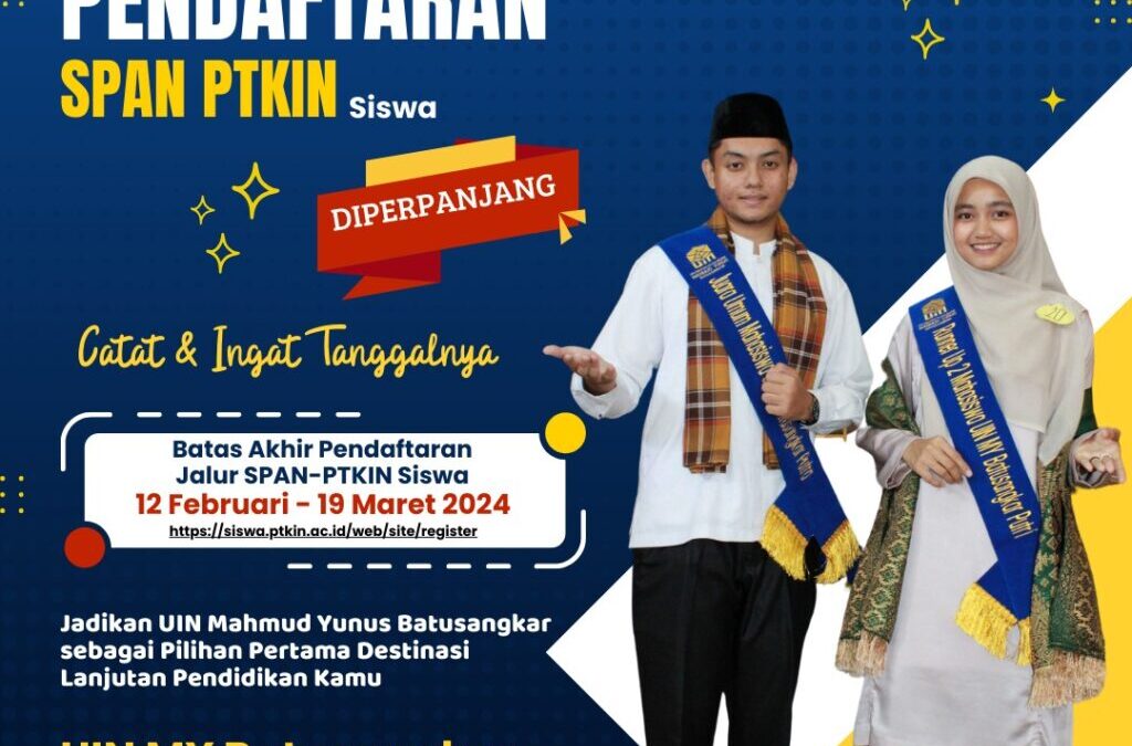 PENDAFTARAN SPAN PTKIN di PERPANJANG