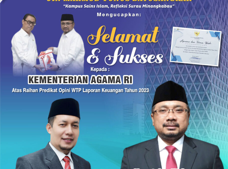 Selamat dan Sukses Kepada KEMENTERIAN AGAMA RI