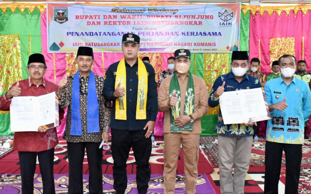 Berhasil Kembangkan Potensi Nagari, Nagari Kumanis Perpanjang MoU dengan IAIN Batusangkar