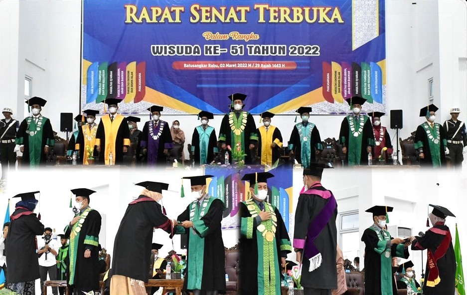 Lantik 711 Wisudawan, Rektor IAIN Batusangkar: Semoga ini Wisuda Terakhir di IAIN Batusangkar