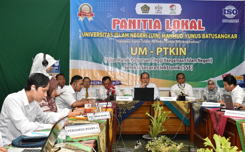 Prof. Dr. Marjoni Imamora, M.Sc, Uji Coba SSE di IAIN, Ujian SSE terjadwal di UIN Mahmud Yunus Batusangkar.