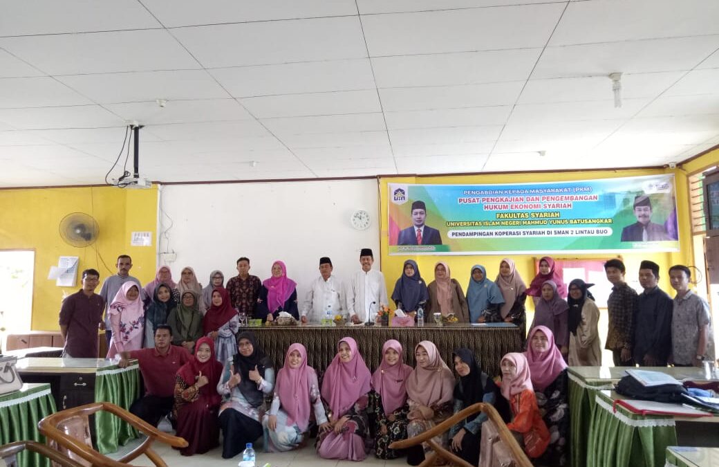 FAKULTAS SYARIAH UIN MAHMUD YUNUS BATUSANGKAR DAMPINGI KOPERASI SMAN 2 LINTAU BUO MENUJU KOPERASI SYARIAH