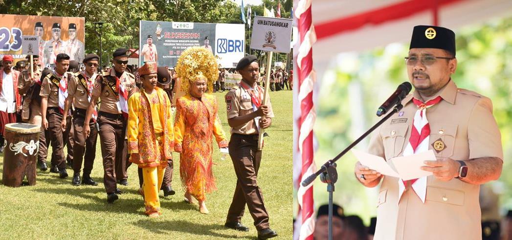 PWN PTK Resmi Dibuka Menag, Kontingen UIN MY Batusangkar Perkenalkan Pakaian Adat Minangkabau