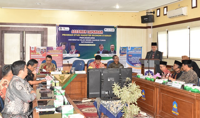 Hadirkan Tim LAMEMBA, Prodi Ekonomi Syariah Pascasarjana UIN MY Batusangkar Lakukan Asesmen Lapangan
