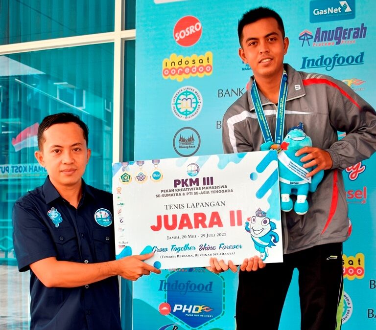 Cabang Olah Raga Elit, Tenis Lapangan UIN Mahmud Yunus Batusangkar Raih Medali Perak PKM III di UIN STS Jambi