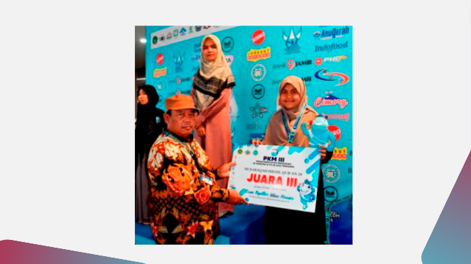 Jihan Kesuma, Penerima Beasiswa Tahfiz UIN MY Batusangkar Persembahkan Medali Perunggu MHQ 10 Juz Putri PKM III di UIN STS Jambi
