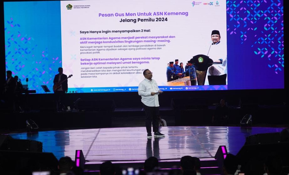 Jelaskan Tugas dan Capaian Kemenag, Gus Men Beri Dua Arahan Jelang Pemilu 2024