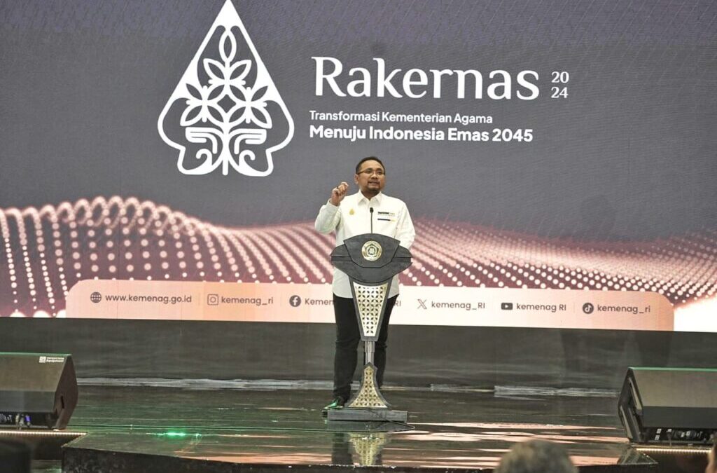 Buka Rakernas 2024, Menag Minta Perkuat Pelibatan Umat dalam Program Keagamaan