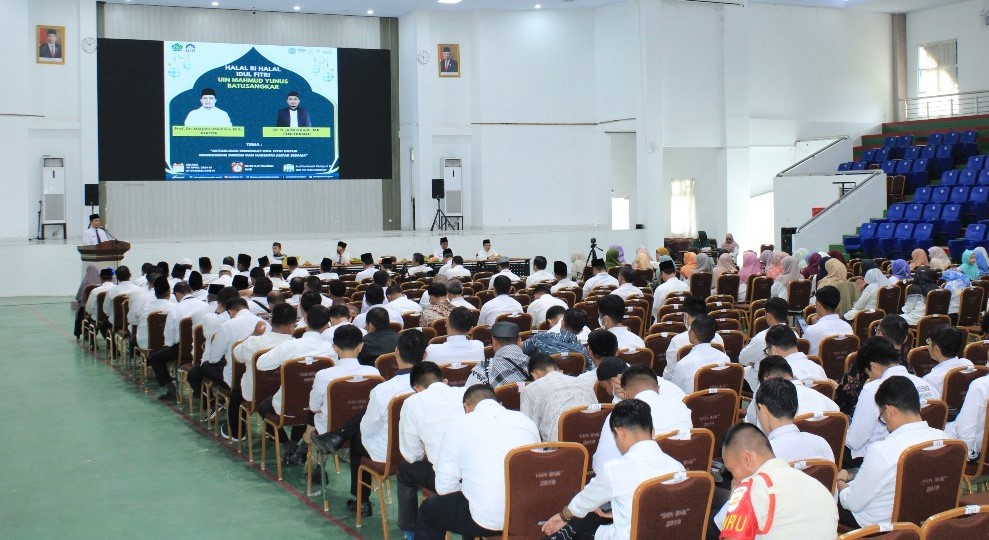 Gelar Halal Bihalal, Rektor UIN Mahmud Yunus Batusangkar Sampaikan Berbagai Prestasi yang Gemilang