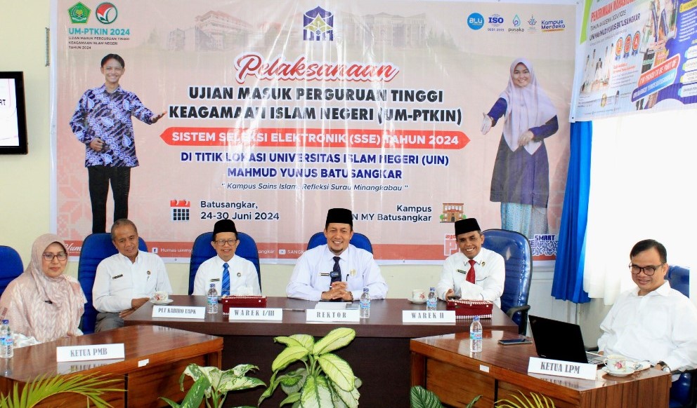 Siap Lahirkan Lulusan Yang Berkualitas, Rektor UIN Mahmud Yunus Batusangkar Pantau SSE UM-PTKIN 2024