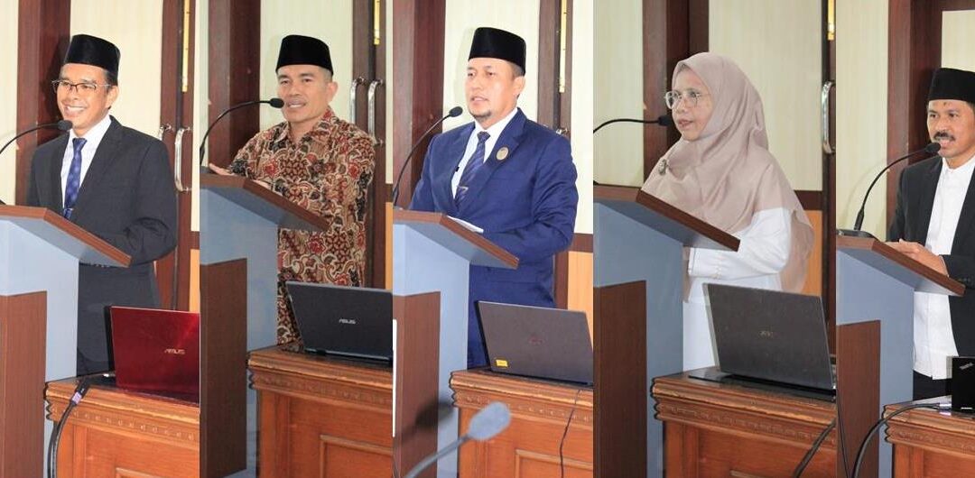 5 (Lima) Calon Rektor UIN Mahmud Yunus Batusangkar Sampaikan Visi Misi, Senat Beri Pertimbangan Kualitatif