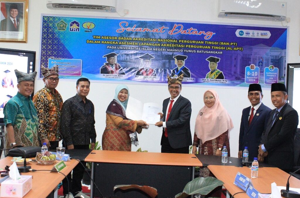BAN-PT Bekerja Cepat, UIN Mahmud Yunus Batusangkar Raih Akreditasi “UNGGUL”
