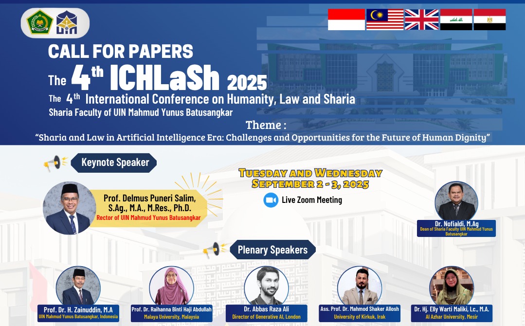 Menggagas Masa Depan Hukum Islam di Era AI, ICHLaSh 2025 Akan Hadirkan Pakar Dunia di Batusangkar