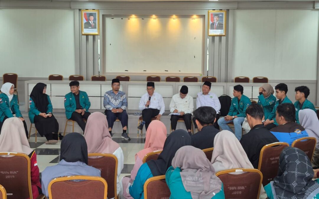 Rektor UIN Mahmud Yunus Batusangkar Serap Aspirasi Mahasiswa, Komitmen Dukung Kemajuan Lembaga Kemahasiswaan