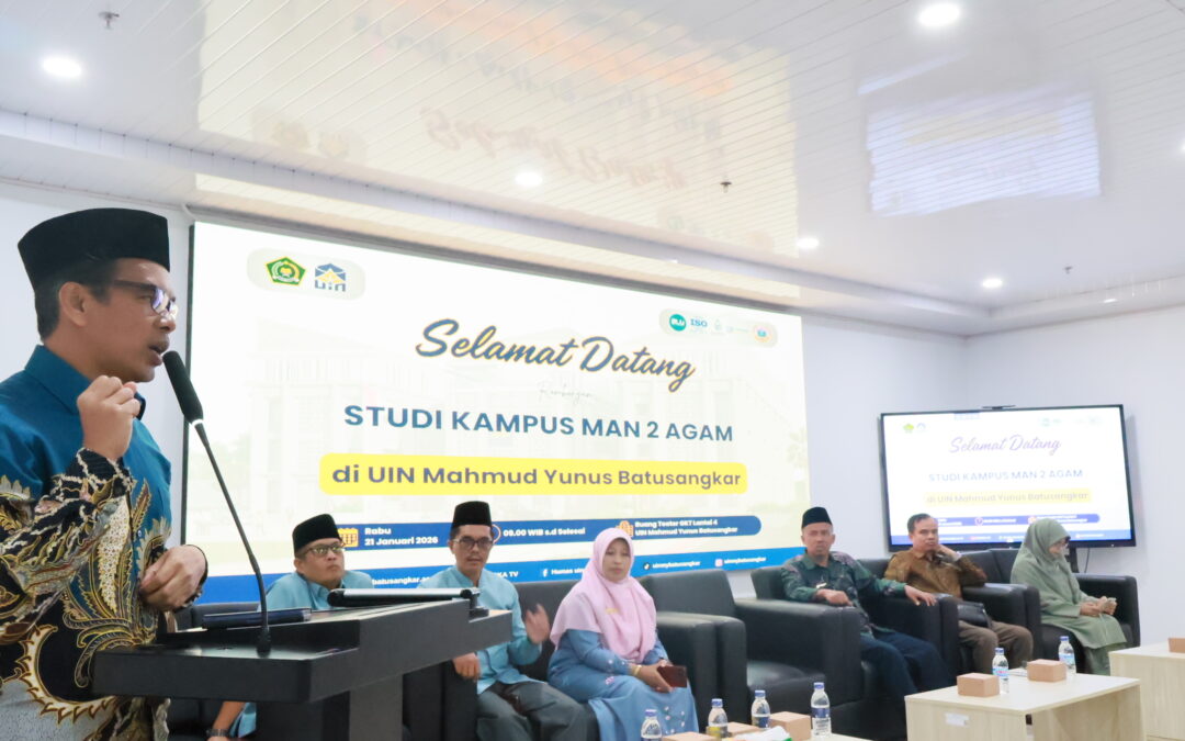 UIN Mahmud Yunus Batusangkar Terima Kunjungan Studi Kampus MAN 2 Agam, Rektor Dorong Siswa Lanjutkan Studi ke Perguruan Tinggi
