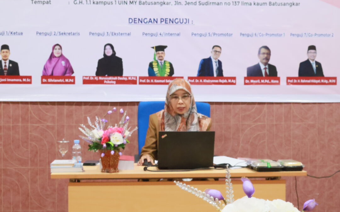 UIN Mahmud Yunus Batusangkar Selangkah Lagi Resmi Lahirkan Doktor Pertama, Desmita Sukses Pertahankan Disertasi