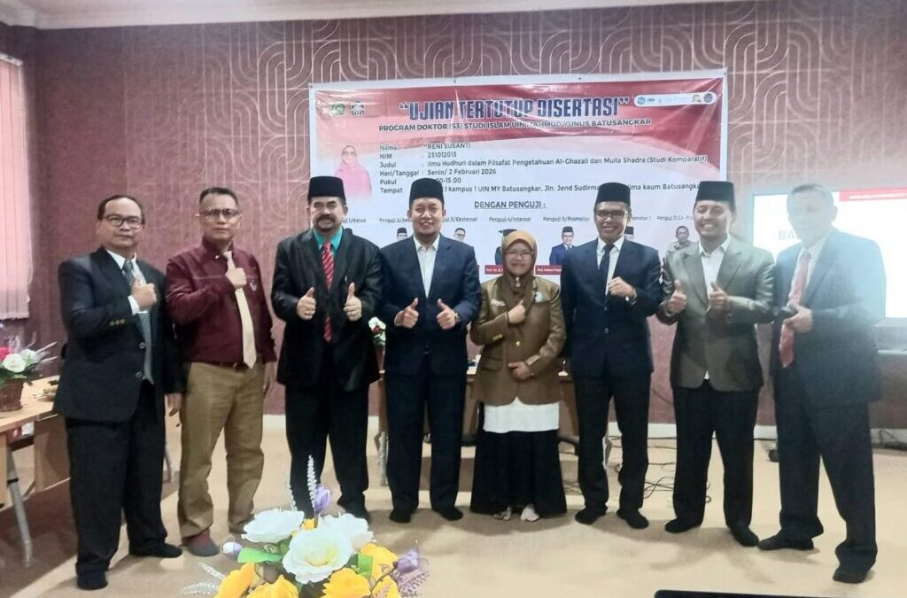 Resmi Jadi Doktor Kedua di UIN Mahmud Yunus Batusangkar, Reni Susanti diuji Lima Mantan Rektor PTKIN