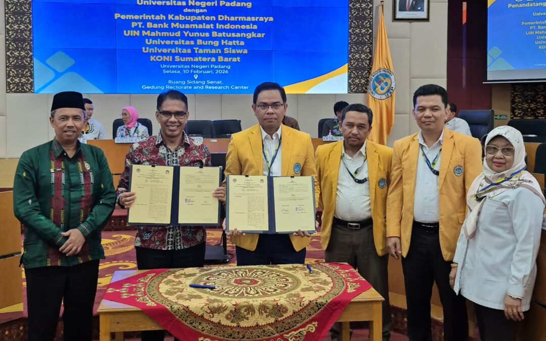 Perkuat Kolaborasi Pendidikan, UIN Mahmud Yunus Batusangkar dan UNP Perpanjang MoU