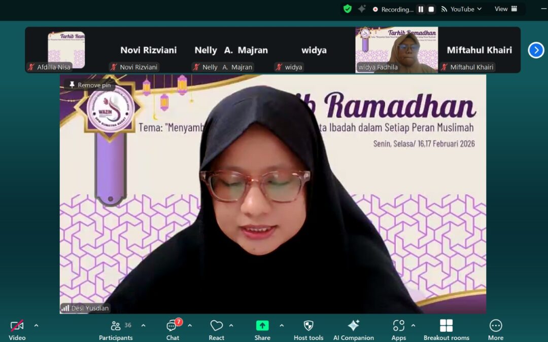Dr. Desi Yusdian Jadi Narasumber Tarhib Ramadhan WAZIN Sumbar, Tegaskan Pentingnya Fikih Puasa yang Otentik