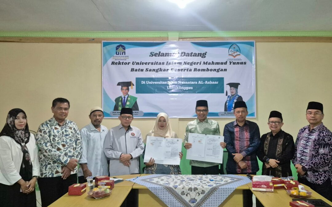 UIN Mahmud Yunus Batusangkar Perkuat Kolaborasi Pendidikan melalui MoU dengan Universitas Islam Nusantara Al-Azhar Lubuklinggau