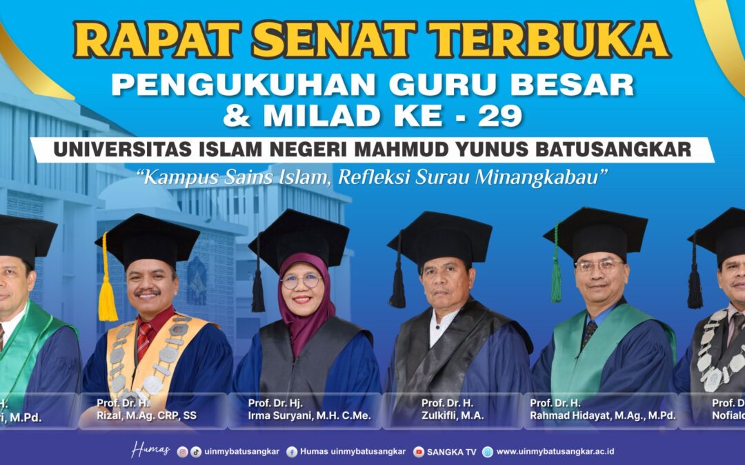UIN Mahmud Yunus Batusangkar Bersiap Gelar Pengukuhan Enam Guru Besar