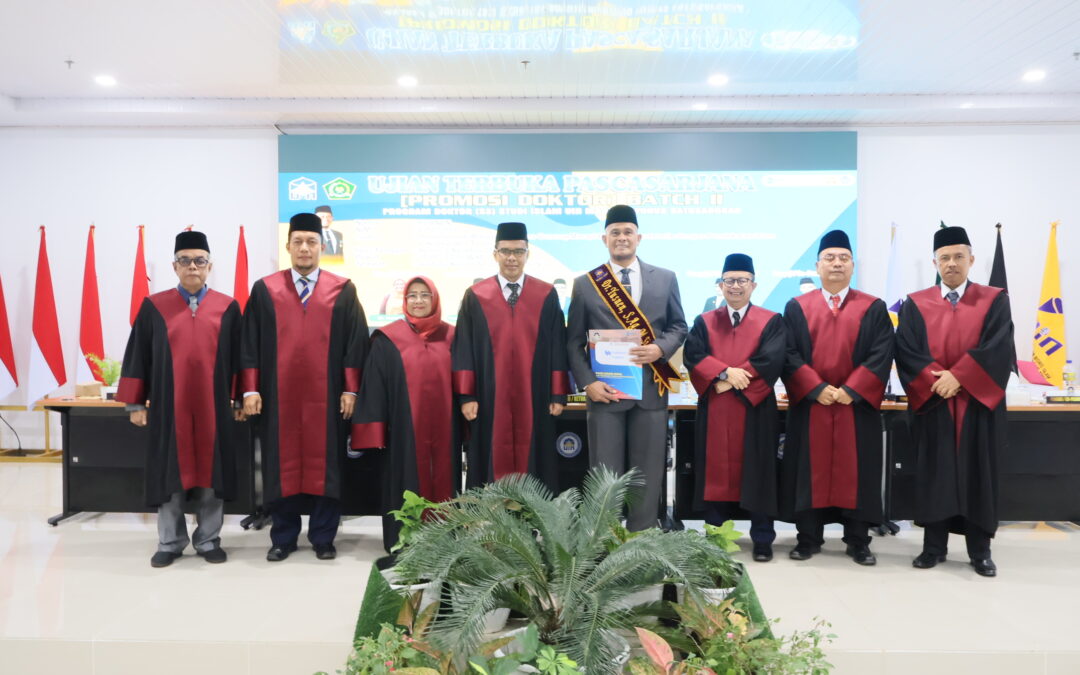Yusnen Resmi Sandang Gelar Doktor ke-7 UIN Mahmud Yunus Batusangkar, Hadirkan Model Mitigasi Bencana Gunung Marapi Berbasis Pentahelix dan Nilai-Nilai Islam